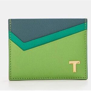 Tiffany & Co. Green and Navy Card Holder